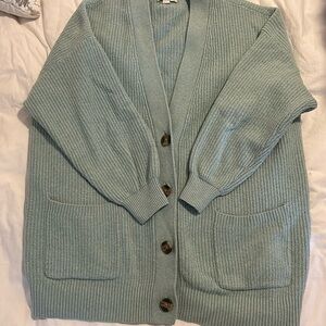 Aerie Oversized Mint / Teal Cardigan